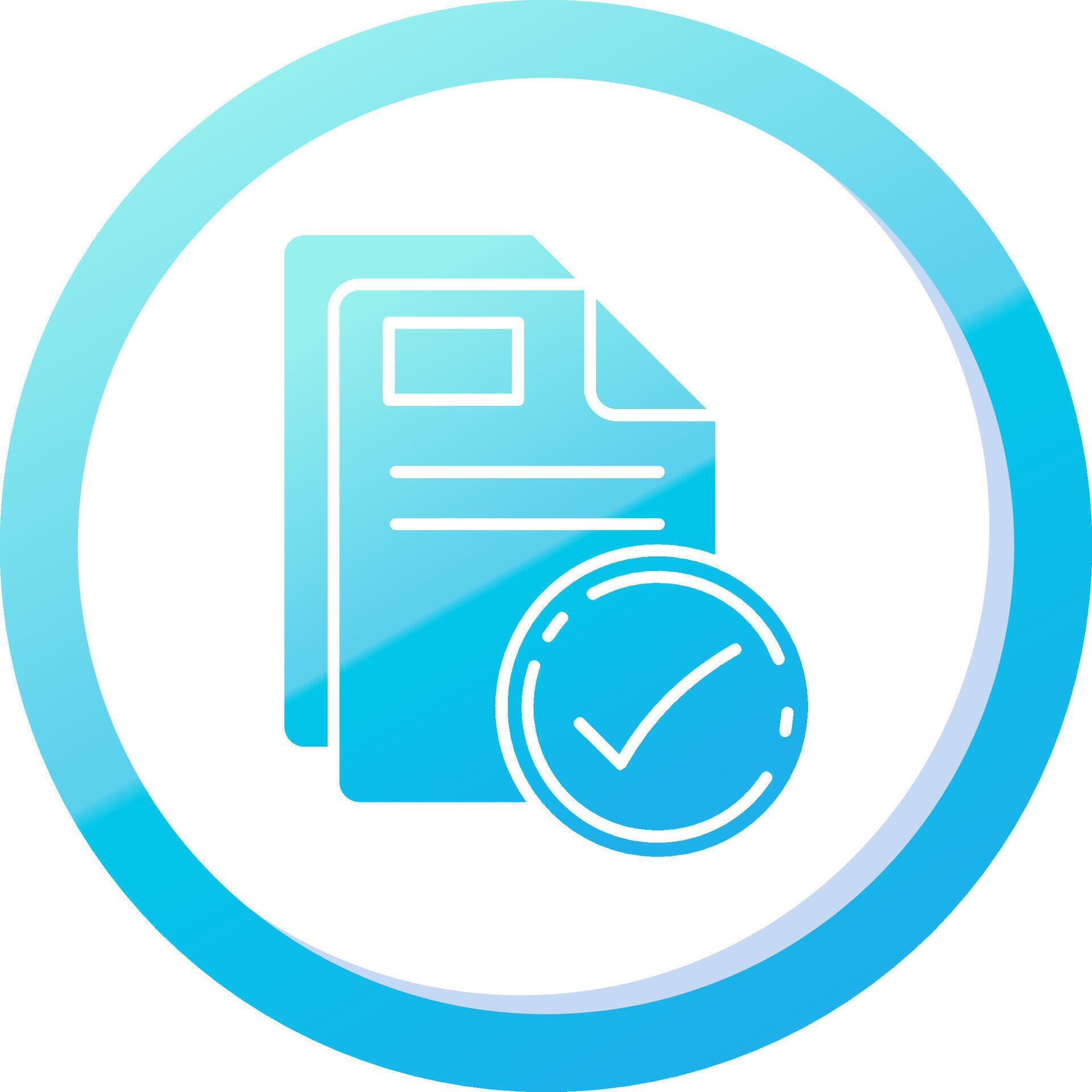 Check Solid Blue Gradient Icon 37793892 Vector Art at Vecteezy