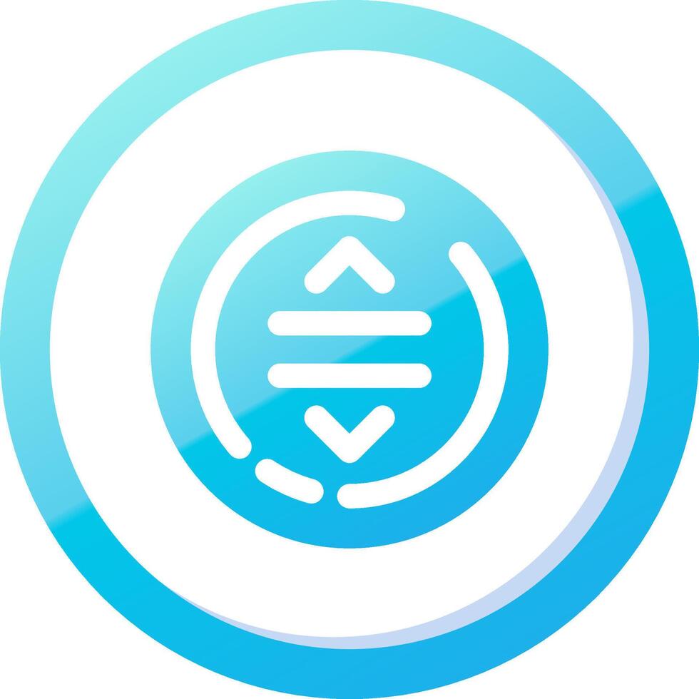 Drag Solid Blue Gradient Icon vector