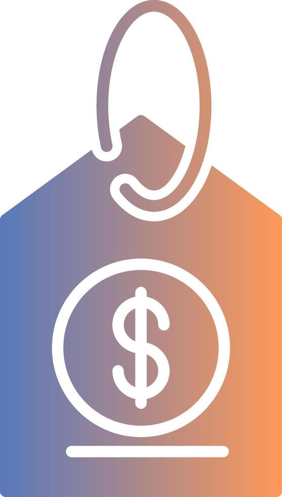 Cheap Gradient Icon vector