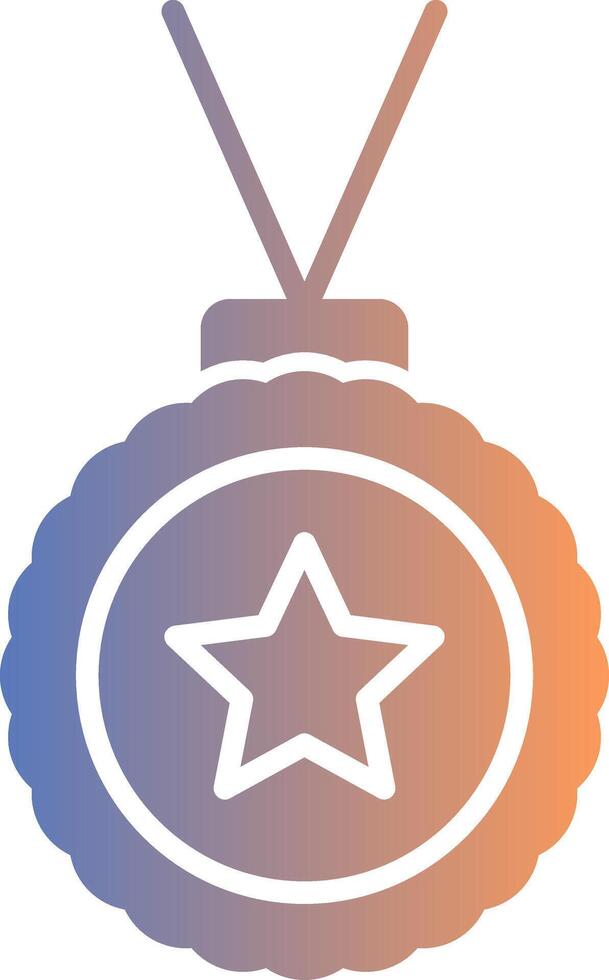 Medal Gradient Icon vector