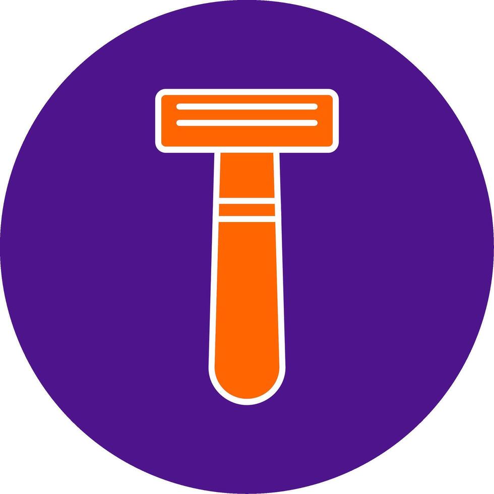 Shaving Razor Line Filled Circle Icon vector