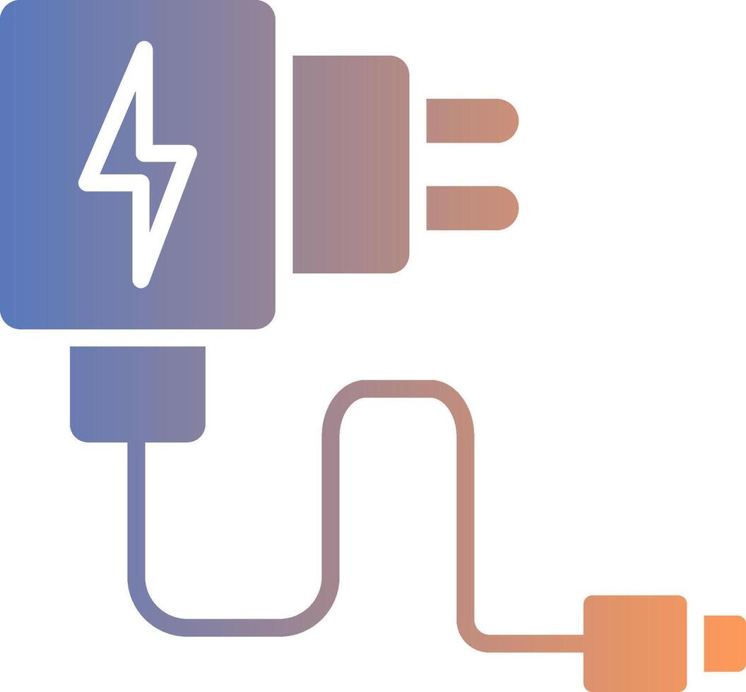 Charger Gradient Icon vector