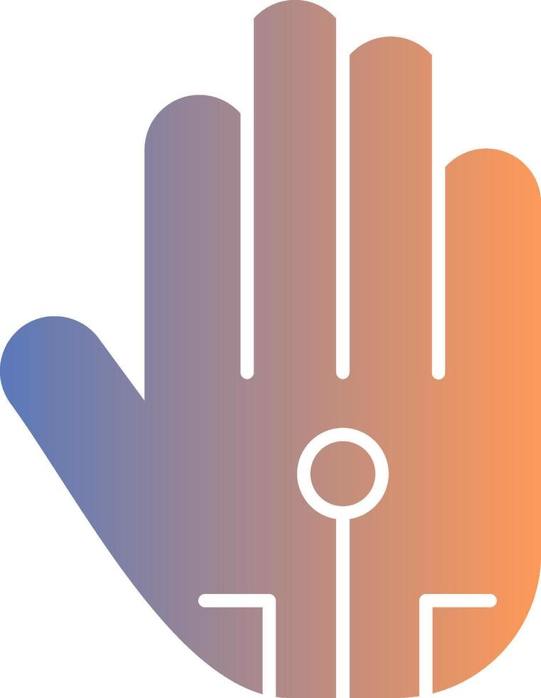 Wired Glove Gradient Icon vector