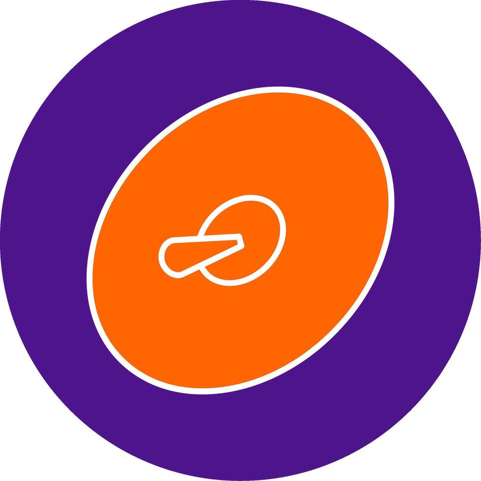 Cymbals Line Filled Circle Icon vector