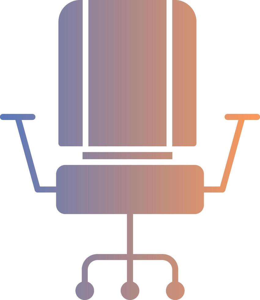 Chair Gradient Icon vector