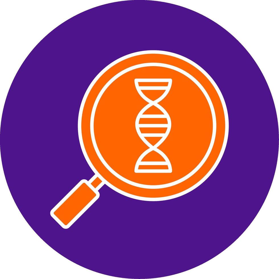 Biology Line Filled Circle Icon vector