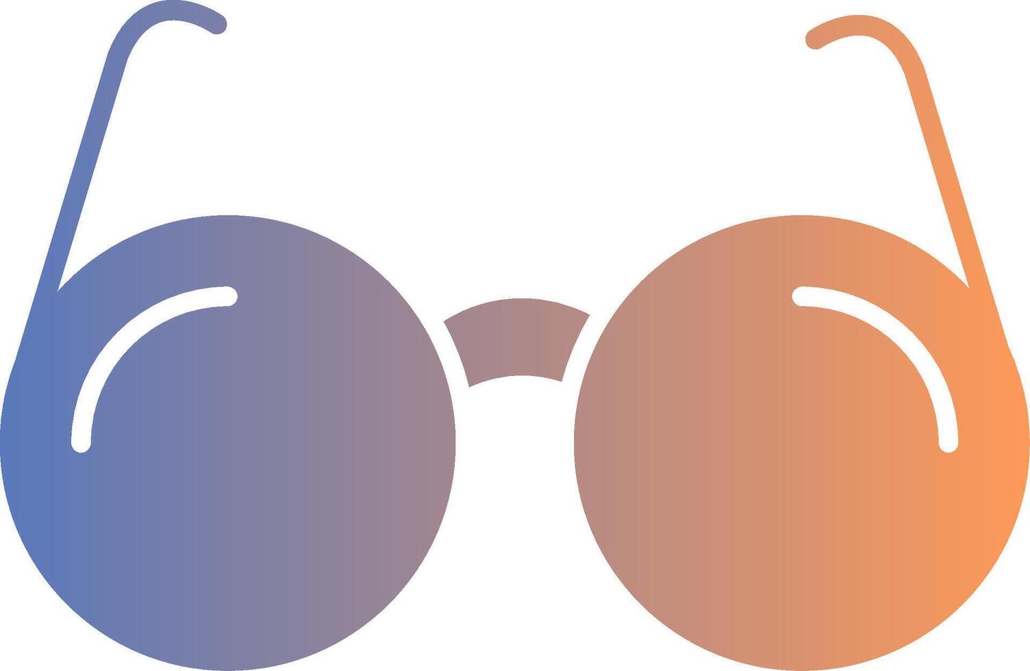 Sun Glasses Gradient Icon vector