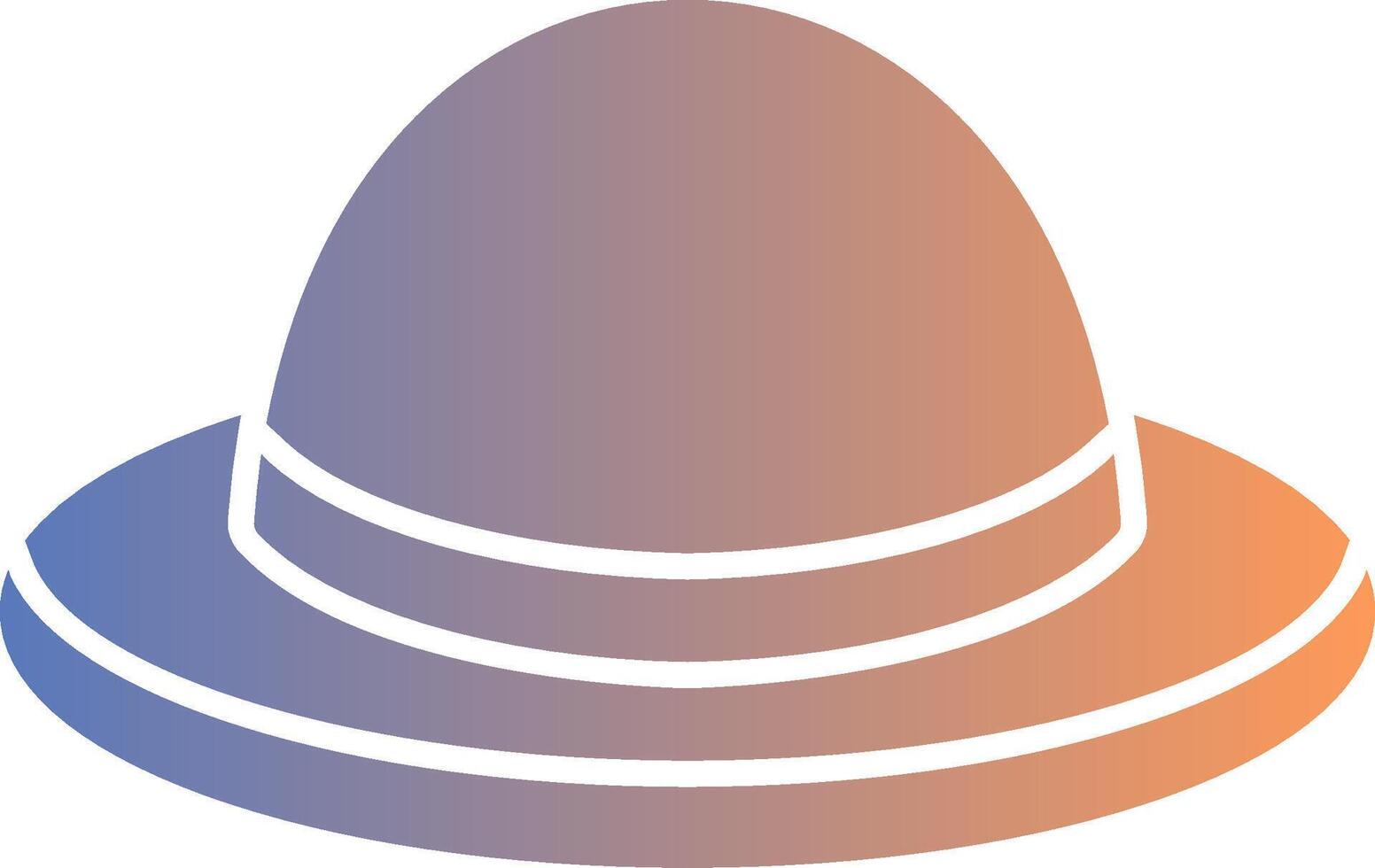 Hat Gradient Icon vector