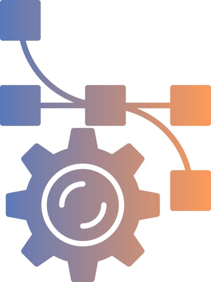 Settings Gradient Icon vector