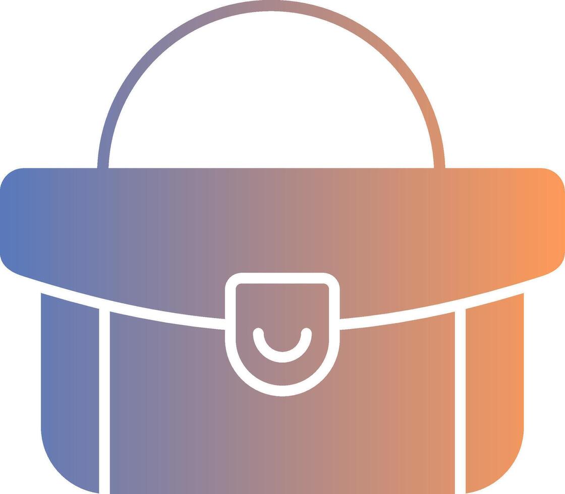 Woman Bag Gradient Icon vector