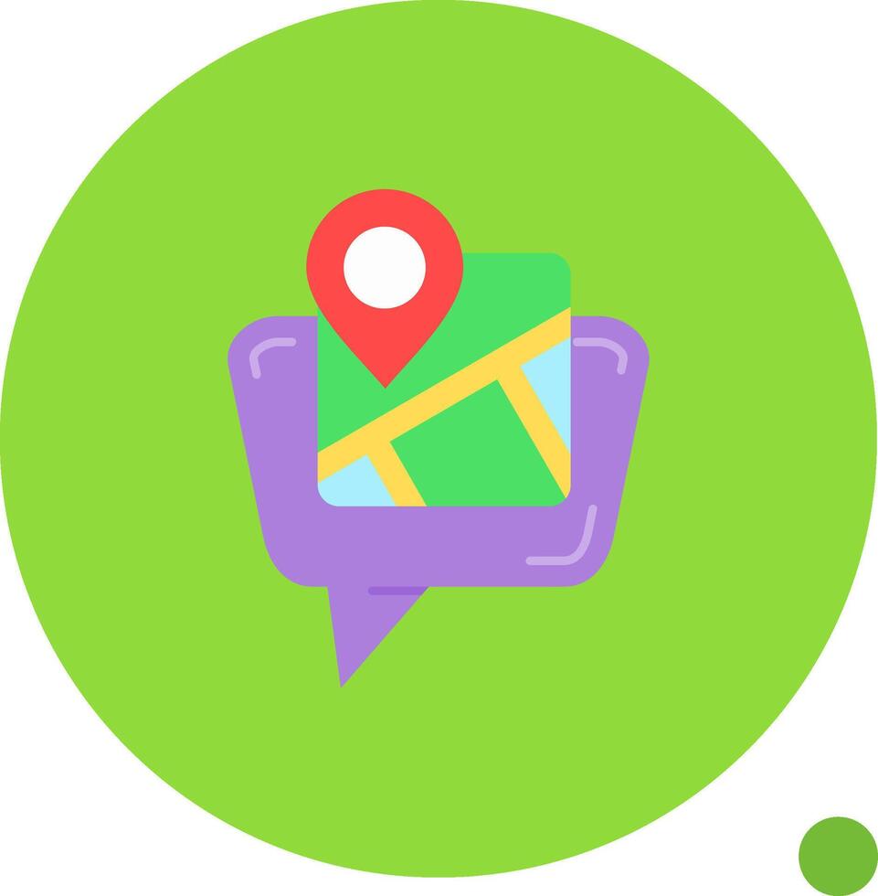 Map location Long Circle Icon vector