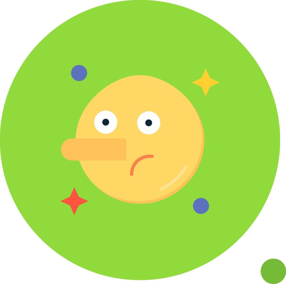 mentiroso largo circulo icono vector