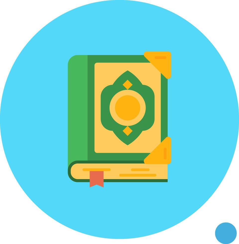 Quran Long Circle Icon vector