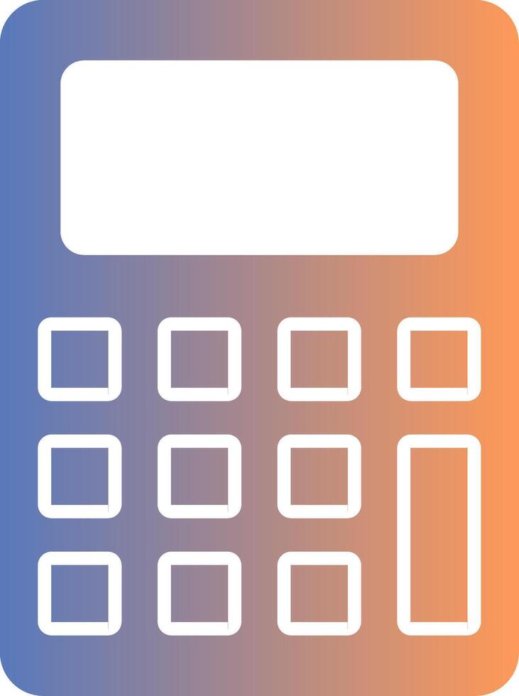 Calculator Gradient Icon vector