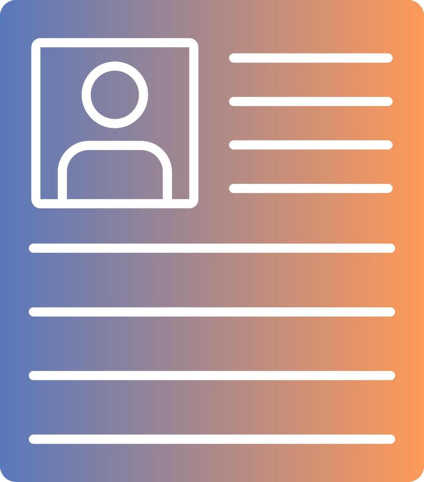 Curriculum Gradient Icon vector