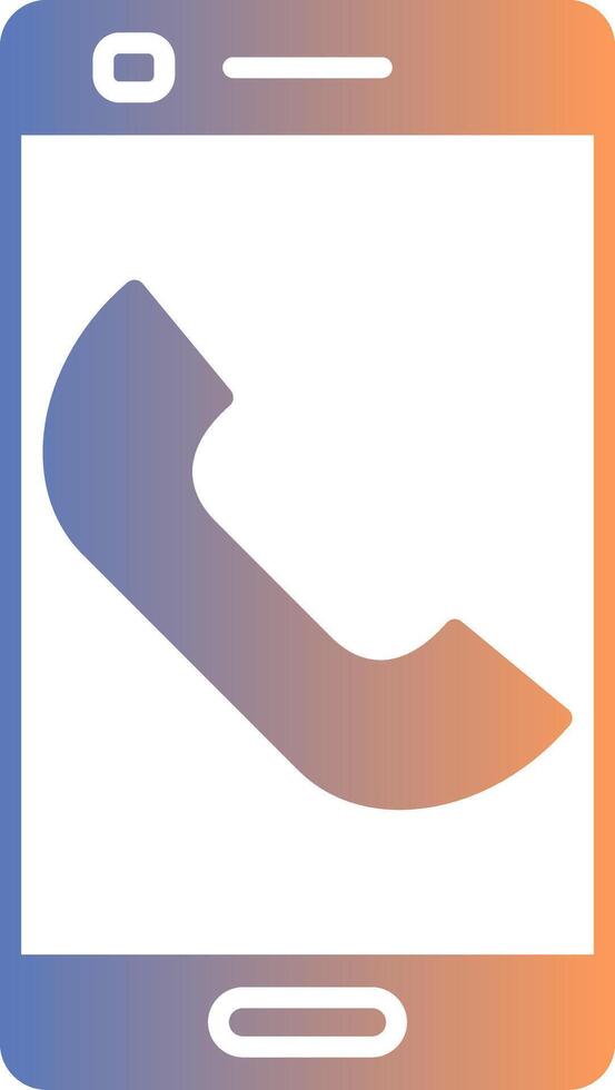 Phone Gradient Icon vector