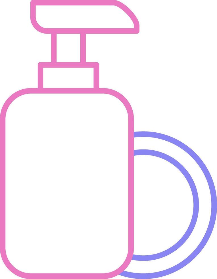 Dish Soap Linear Two Colour Icon vector