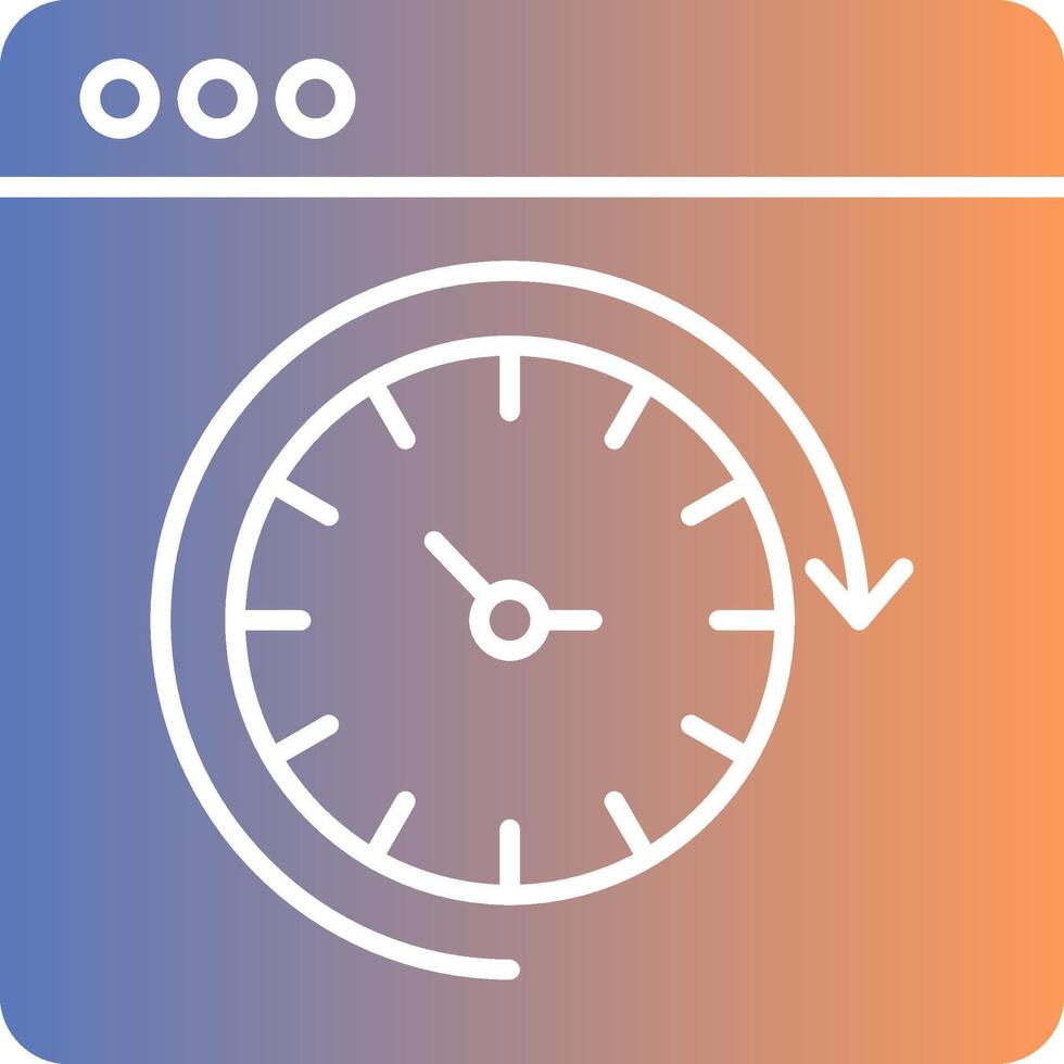 Routine Gradient Icon vector