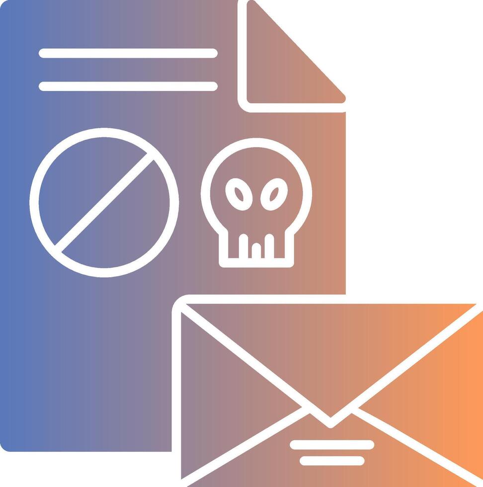 Spam Gradient Icon vector