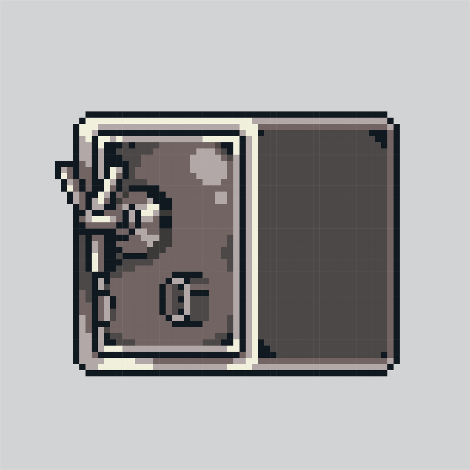 Pixel art illustration Safety Box. Pixelated Deposit box. Safe Deposits