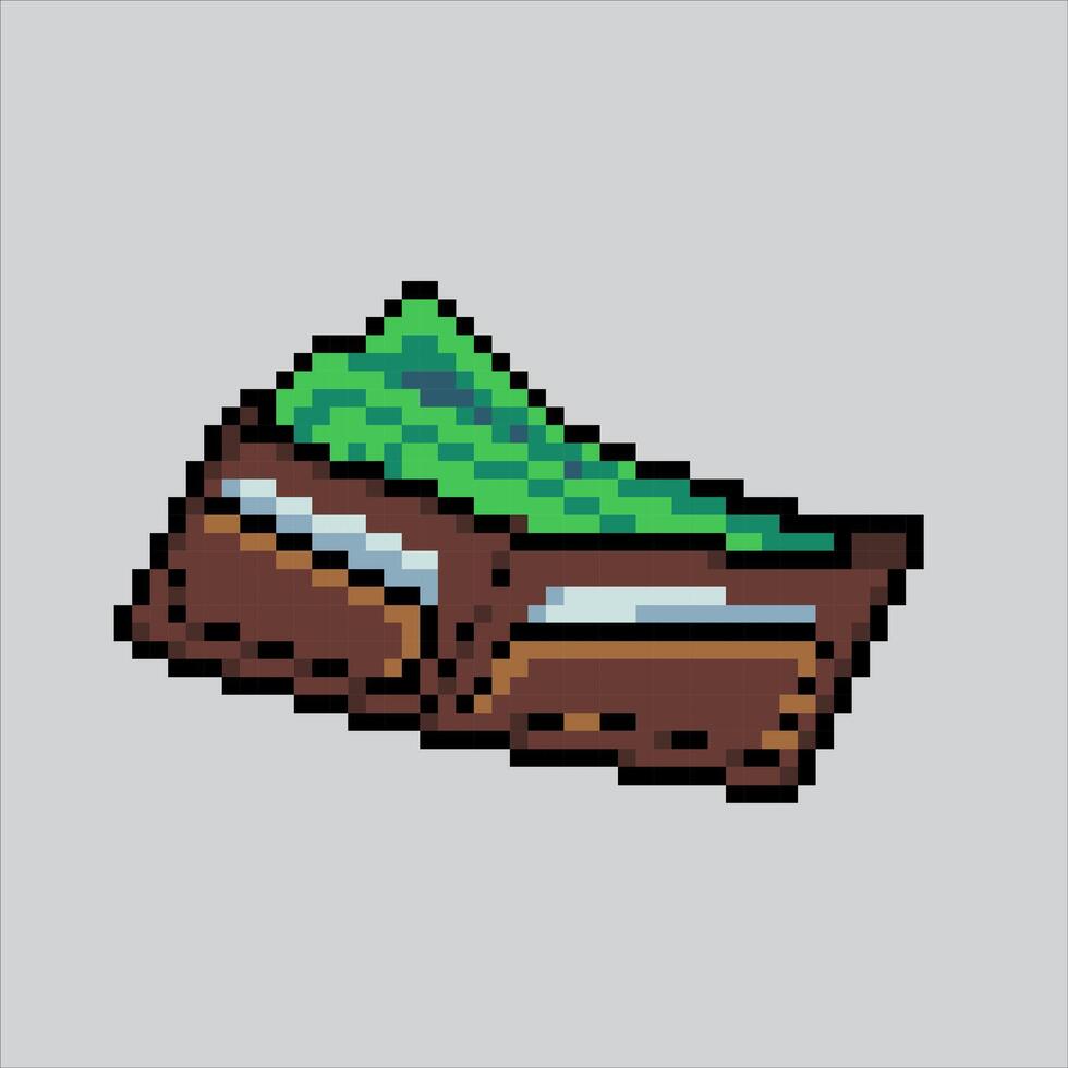 Pixel art illustration Wallet. Pixelated Money Wallet. Money Wallet card Icon. pixelated for the pixel art game and icon for website and video game. old school retro. vector