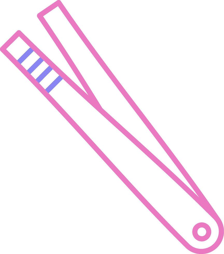 Tweezer Linear Two Colour Icon vector