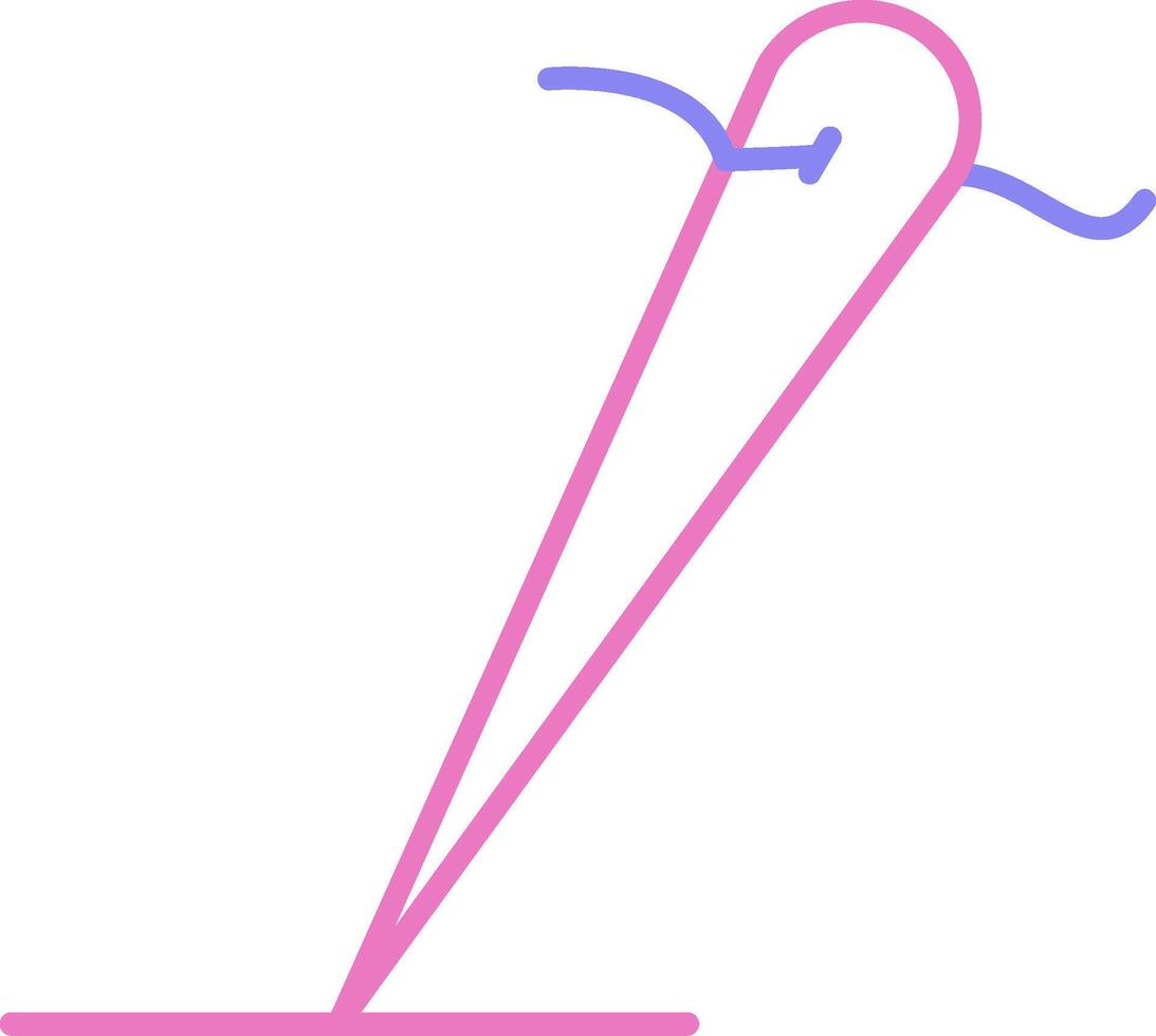 Needles Linear Two Colour Icon vector