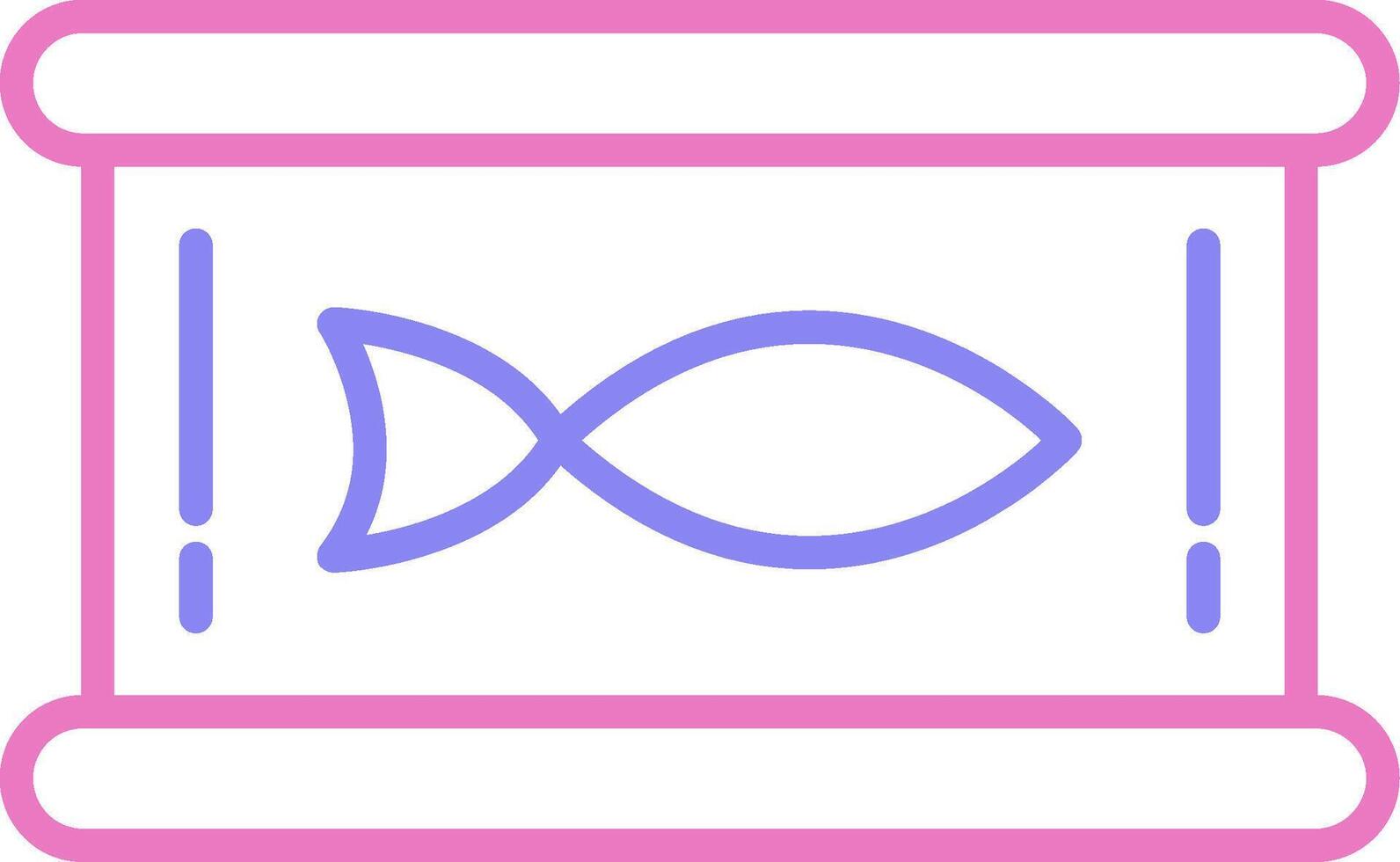 Tuna Linear Two Colour Icon vector