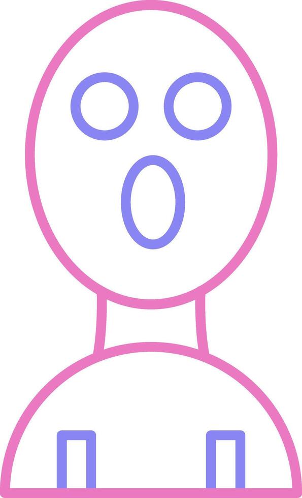 Balaclava Linear Two Colour Icon vector