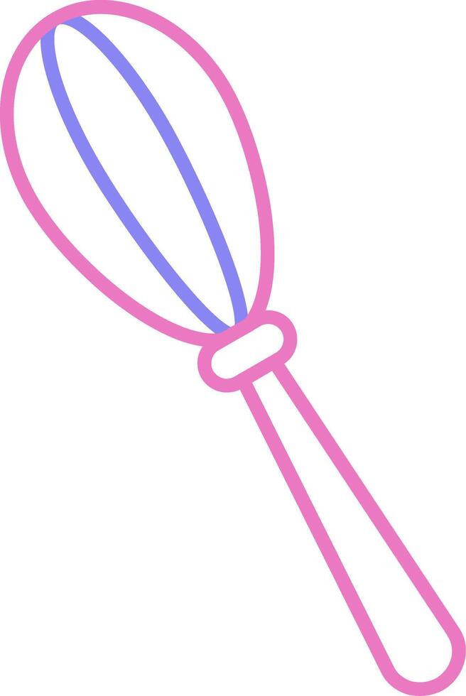 Whisk Linear Two Colour Icon vector