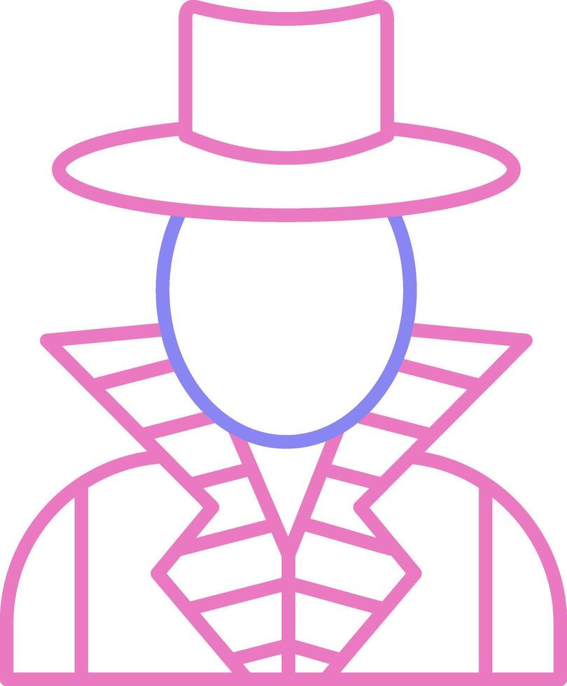Criminal Linear Two Colour Icon vector