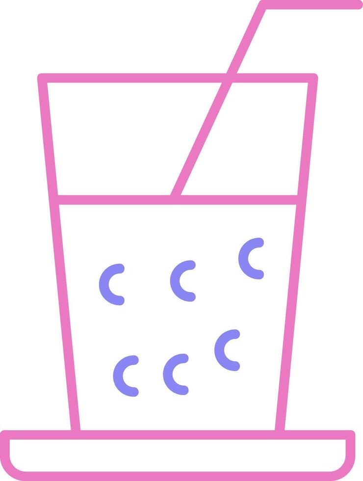 Drinks Linear Two Colour Icon vector