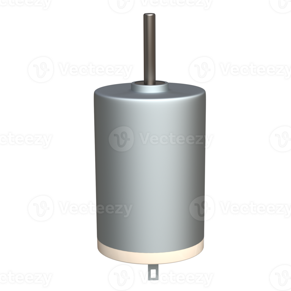 realistisch dc motor 3d renderen png