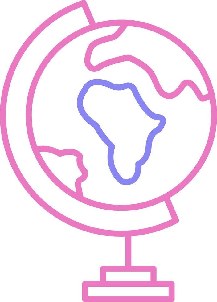 Geography Linear Two Colour Icon vector
