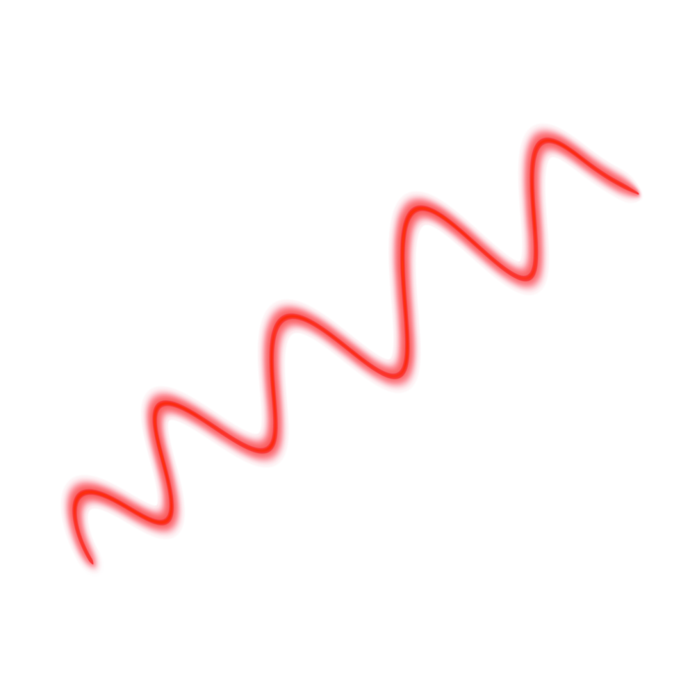 Neon Wavy Line png