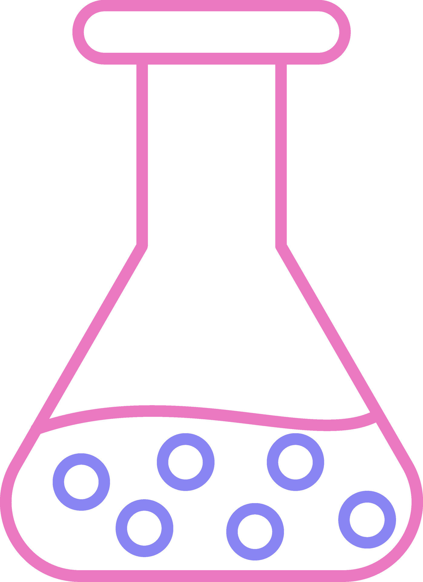 Beaker Linear Two Colour Icon 37796140 Vector Art at Vecteezy