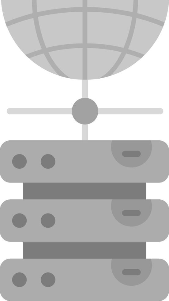 base de datos gris escala icono vector