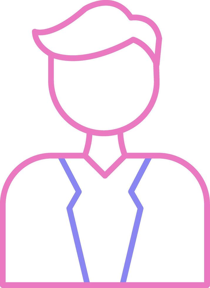 Groom Linear Two Colour Icon vector