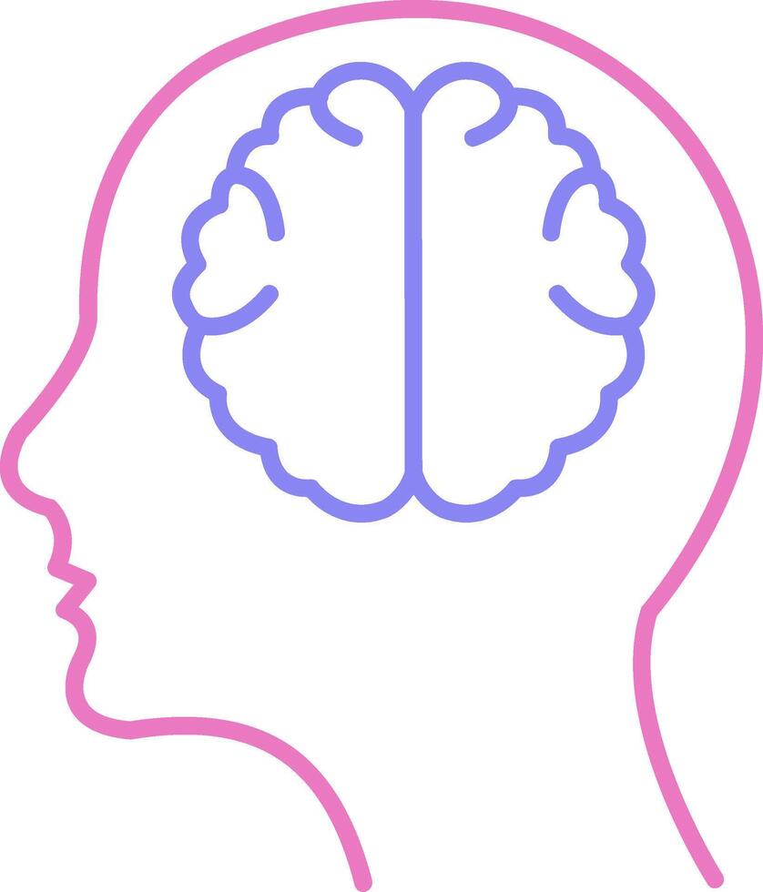 Neurology Linear Two Colour Icon vector