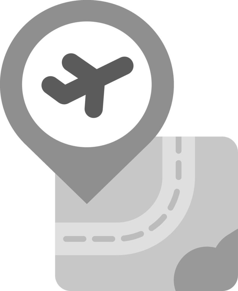Airport Grey scale Icon vector