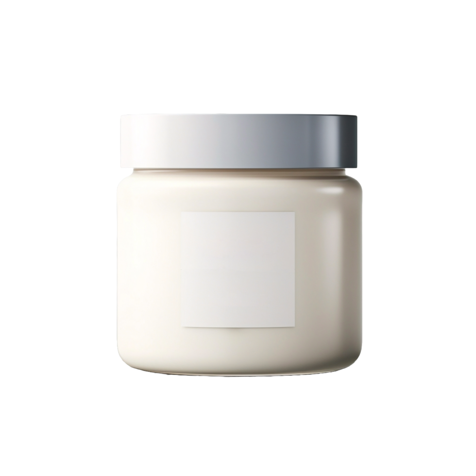 AI generated a jar of cream on a transparent background png