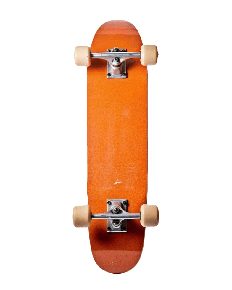 AI generated Green Deck Skateboard Isolated on White png