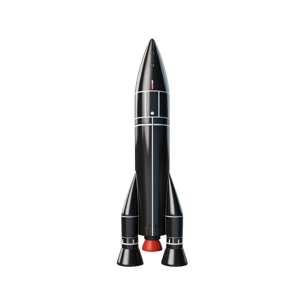 AI generated rocket ship on transparent background png