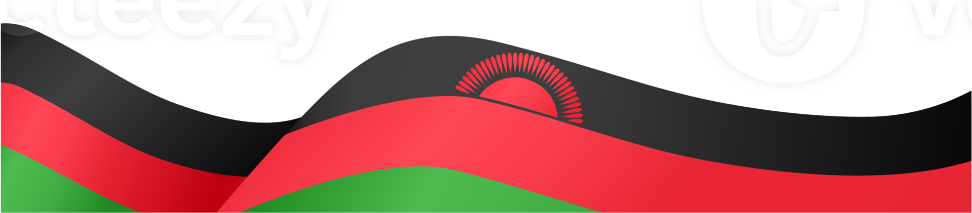 Malawi flag wave png