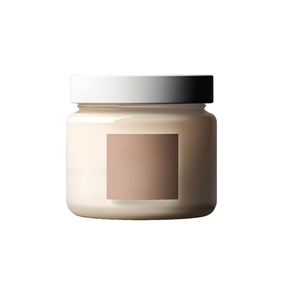 AI generated a jar of cream on a transparent background png