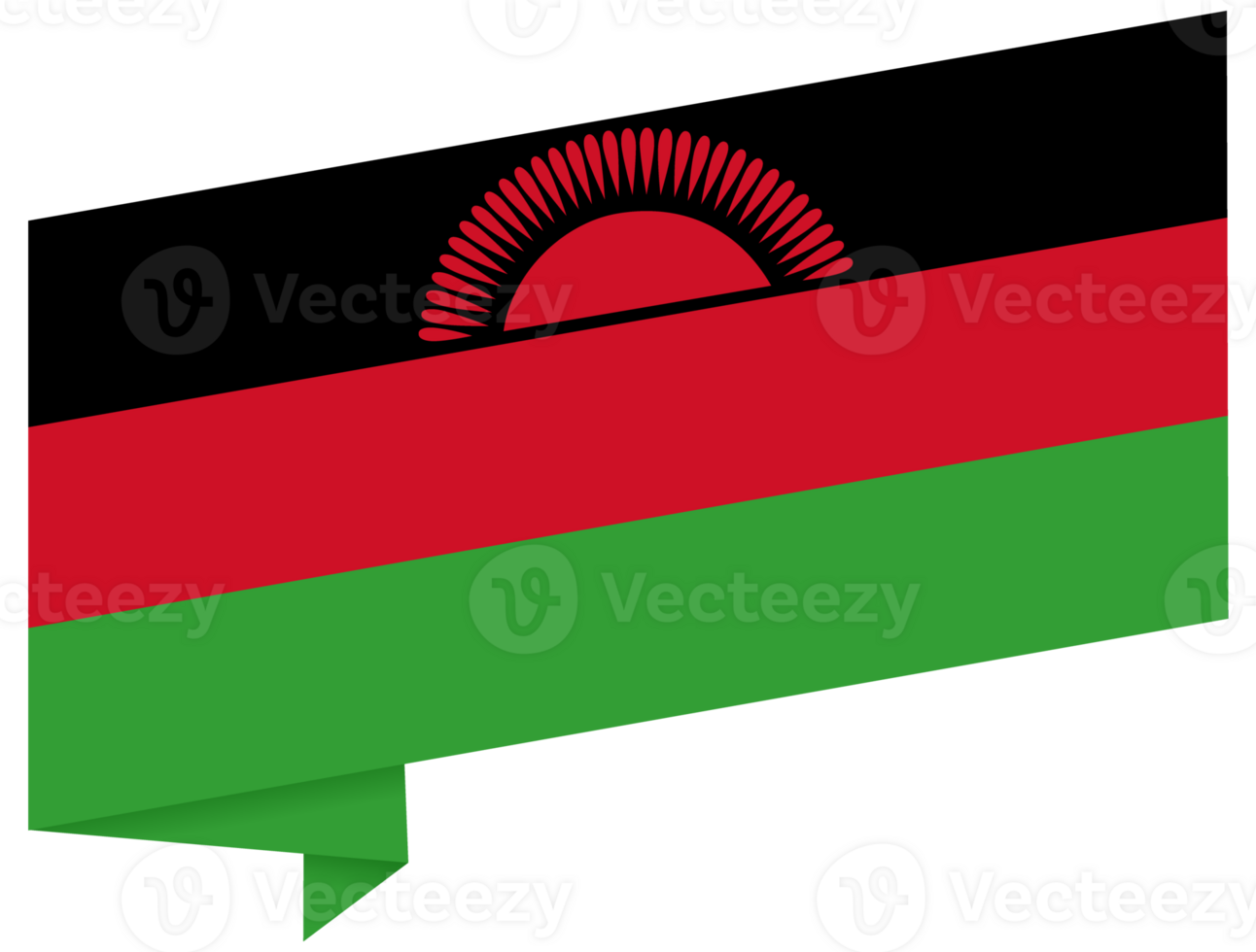 Malawi flag wave png