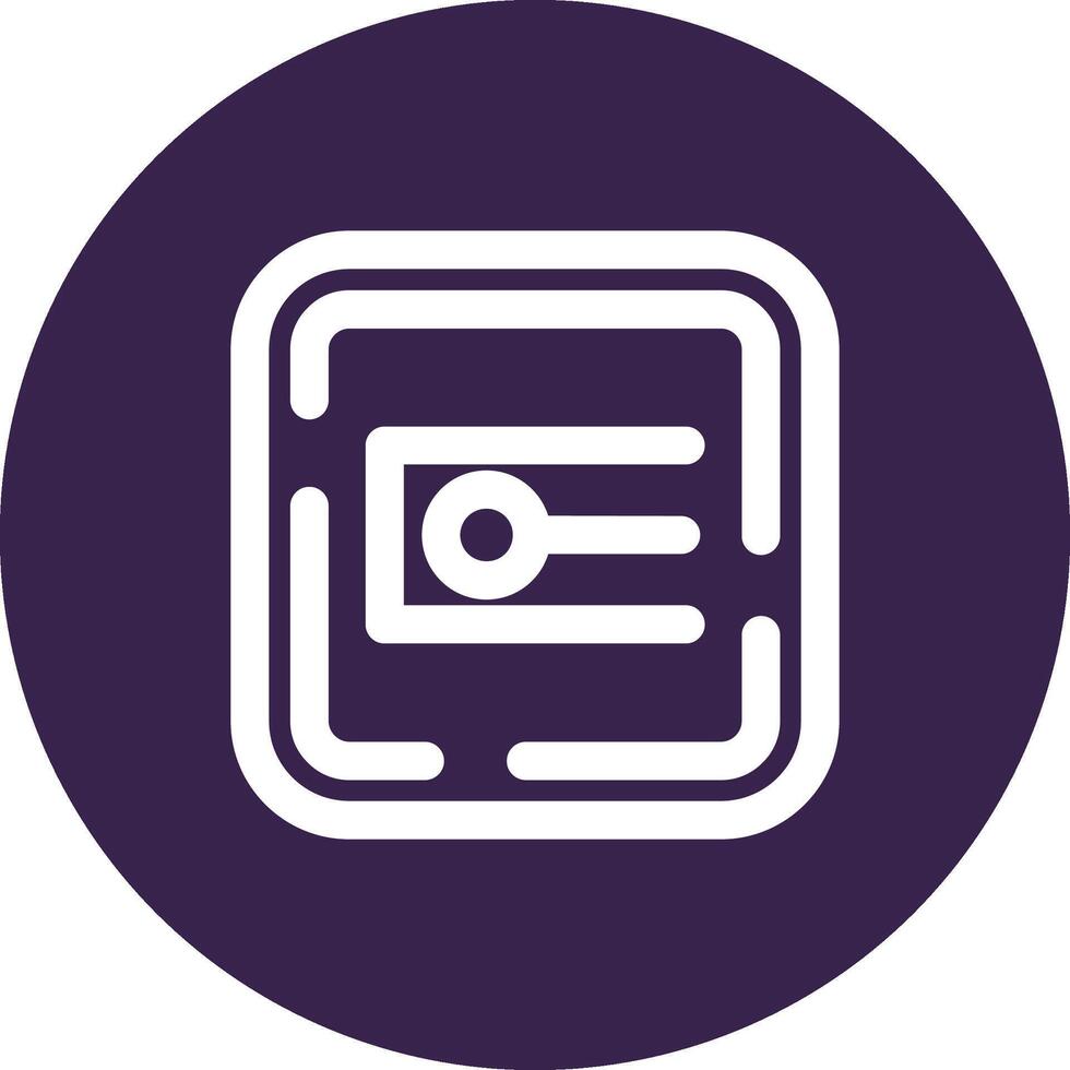 Endpoint Line color circle Icon vector
