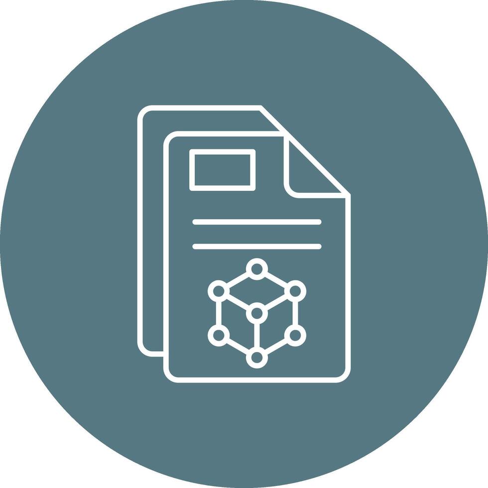 3d Line color circle Icon vector