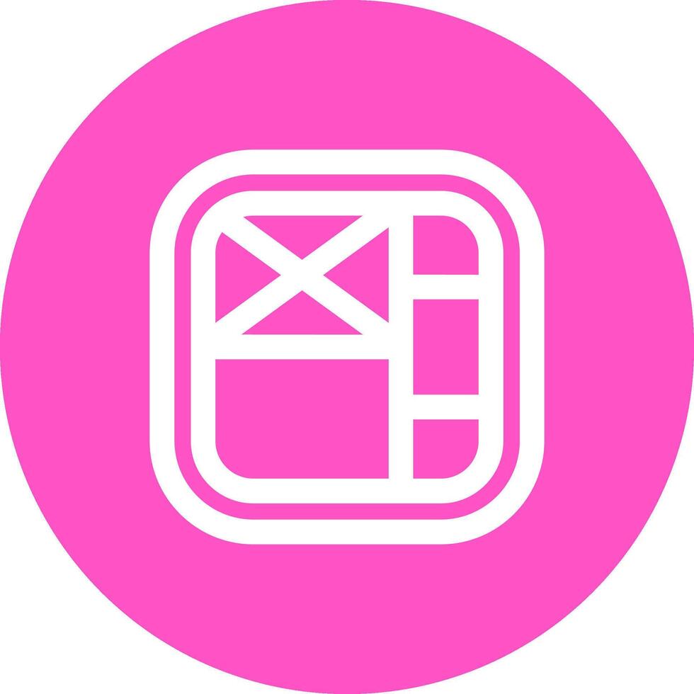 Layout Line color circle Icon vector