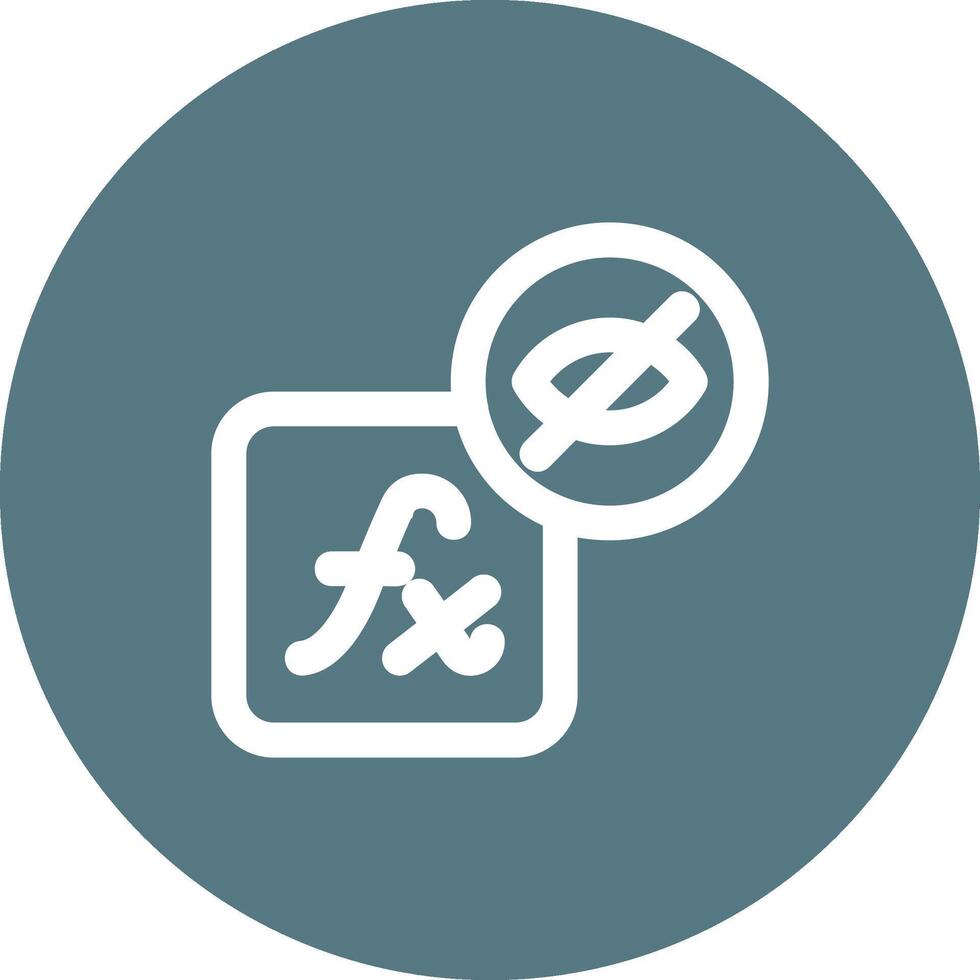 Hidden layer style Line color circle Icon vector